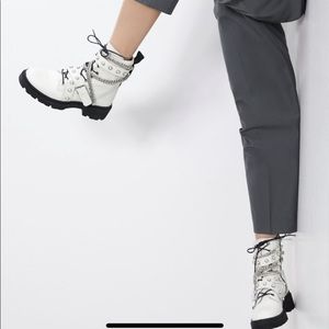 boots blanches zara